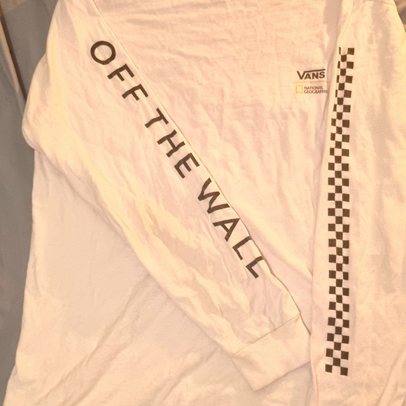 Vans White Long Sleeve Shirt - Picture 2 of 4
